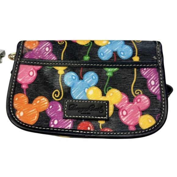 DOONEY & BOURKE 10TH ANNIVERSARY MICKEY MOUSE BALLOONS WRISTLET WALLET PURSE NEW - Picture 2 of 2